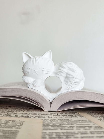 Bague de lecture - Petit chat paresseux