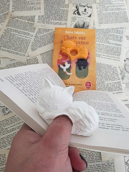 Bague de lecture - Petit chat paresseux