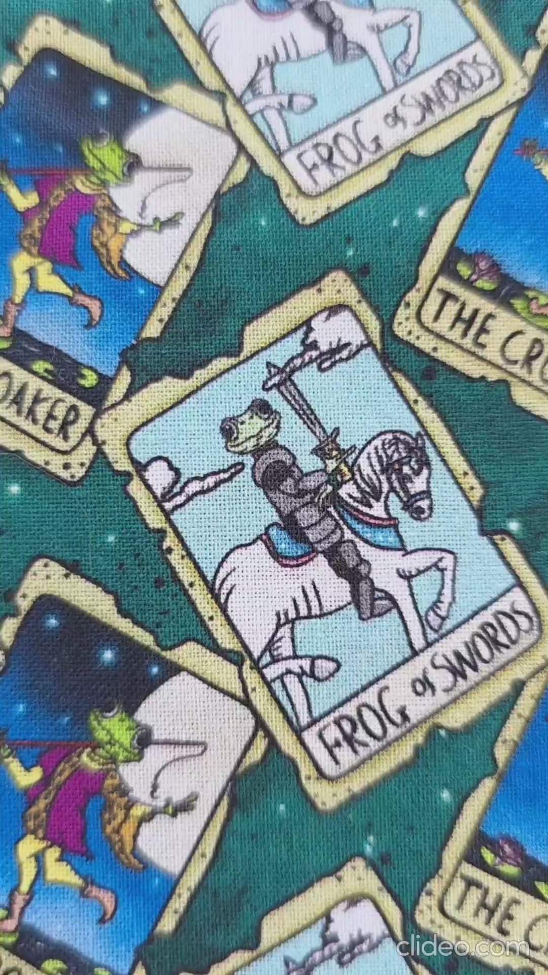 video de la pochette à livre le croasseur. book sleeve grenouille chevalier, fantasy. Tissu exclusif. Artisanal. Flanelle de coton. Bellette Workshop. Lecteur de fantasy et de cosy fantasy. The croaker. Frog of swords
