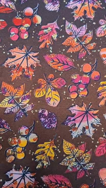 vidéo de la pochette en tissu pour les livres au couleur de l'automne. bellette workshop Coton et flanelle de coton
